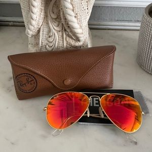 Ray-ban Mirrored Aviator Sunglasses